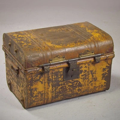 Rare Jones Bros. Triple Secure Trunk, Treasure Chest, Metal Box - Image 1 of 4