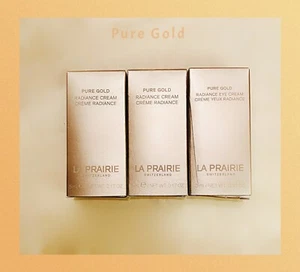 LA PRAIRIE Pure Gold radiance creams 3teilig-Reise-Set in OVP: 5ml + 5ml und 3ml - Bild 1 von 7