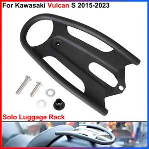 For Kawasaki Vulcan S ABS, SE, Cafe 2015-2023 - Rear Steel Solo Luggage Rack - Picture 1 of 18
