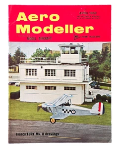 1969 APRIL - AERO MODELLER VINTAGE AIRCRAFT HOBBY MAGAZINE BRITISH BI-PLANES - Bild 1 von 5