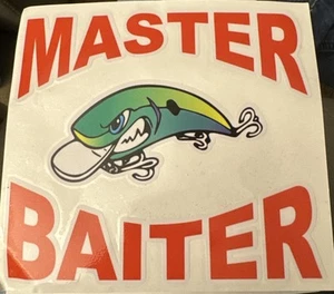 CARTOON FISH LURE , “MASTER BAITER” FISHING 16cm X 15cm MASTER BAITER - Picture 1 of 2