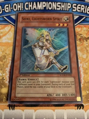 Yugioh Shire, Lightsworn Spirit SOVR-EN082 1st VLP - Image 1 of 2