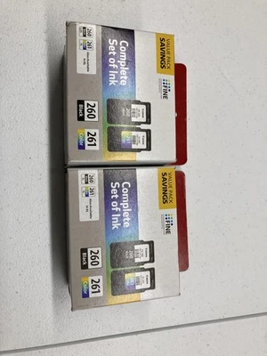 Canon Genuine PG-260 CL-261 Ink Cartridge Combo 2-Pack PIXMA TS5320 Printer - Image 1 of 4