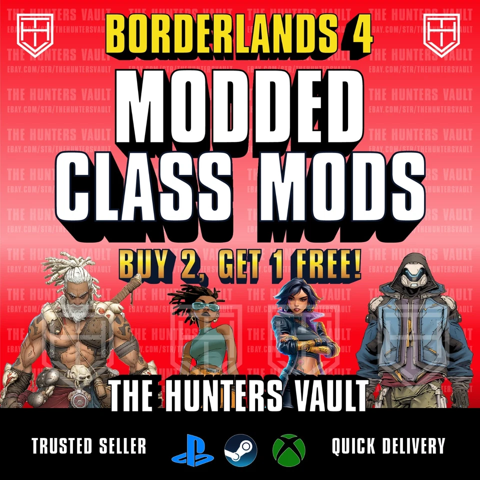 Borderlands 4 • MODDED CLASS MODS • BL4 COMs • Lvl 50 • PC PS5 XB Buy 2 Get 1
