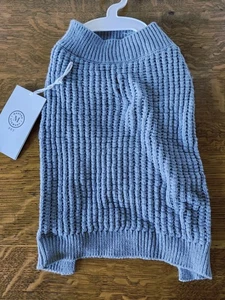 Martha Stewart Haustier blau Größe Medium Strick Hundepullover Winter NEU mit Etikett - Bild 1 von 14