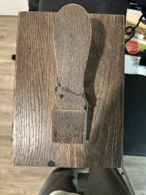 Kit de caja de brillo de zapatos de madera vintage cepillos incluidos esmalte de zapatos antiguo rústico Foto 1 de 4