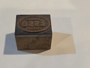 Early Esso Colonial Dealer Letterpress Ink Print Printer Block Stamp Oil Gas - Picture 1 of 3