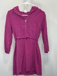 Zara Mädchen Hot Pink Langarm Hoody Kleid, Größe 10.  1B - Bild 1 von 6