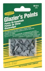 Fletcher 08-511 Metal Glazier Points for Repairing/Reglazing Window (Pack of 10) - Picture 1 of 1