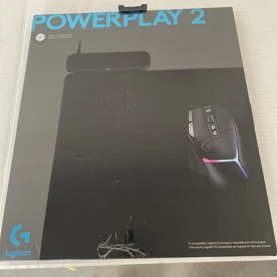 Logitech G POWERPLAY 2 Wireless Charging Mouse Pad - Black (947-000001) - Image 1 of 4