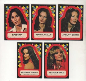 1977 Topps Charlies Angels Series 1 ... 5 Sticker Lot - Picture 1 of 1