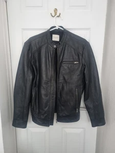 SELELECTED HOMME -  LEATHER  CLASSIC JACKET SIZE S GREAT CONDITION Pit2Pit 20" - Picture 1 of 8