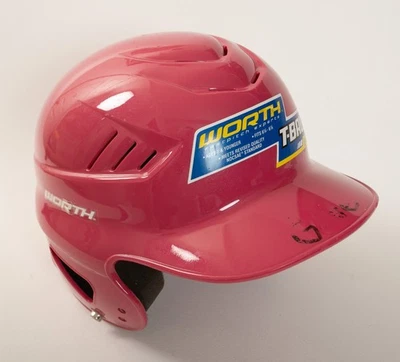 Casco Worth T Ball rosa (UI1/JSF6) se adapta a 6 y 1/4 a 6 y 7/8 7 años y niñas más pequeñas Foto 1 de 4
