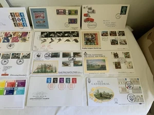 OLD ASSORTED FIRST DAY COVERS JOB LOT COLLECTION - Picture 1 of 3