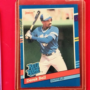 Derek Nathaniel Bell 32 Rated Rookie Donruss 1991 MLB Baseball Card - Picture 1 of 2