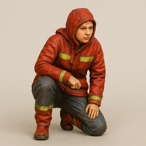 TG56 Female Yacht Crew Scale Model Figure Padded Waterproof Jacket - Picture 1 of 28