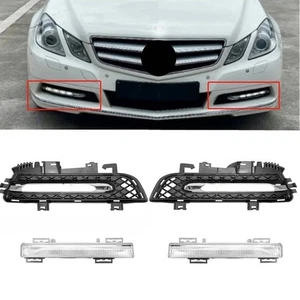 1 Pair Daytime Running Light with blubs & Plugs For Benz C207 E350 2-Door 10-13 - Picture 1 of 9