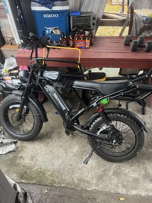 Bicicleta eléctrica | Potencia máxima 1500 W velocidad máxima 31 MPH | Alcance 40-70 millas | 48 V 18 Ah Foto 1 de 3