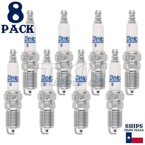 8 Pack ACDelco Platinum Spark Plugs 1982-1983 for Cadillac Deville 4.1L - Picture 1 of 3
