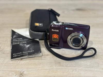 Kodak EasyShare C182 12 MP Digital Camera 3x Zoom Purple Smart Capture WORKS - Image 1 of 4