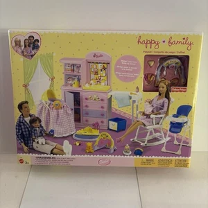 2002 BARBIE HAPPY FAMILY NURSERY Playset +Fisher Price Toys (dolls not incl) NIB - Picture 1 of 2