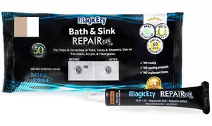 Bath & Sink RepairEzy:- Ceramic Bath Tub Chip Repair - Acrylic, Porcelain - Picture 1 of 13