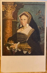 Postal Artística DAMA GUILFORD Escuela Británica Colotipo Dorado Max Jaffe Retrato - Imagen 1 de 2