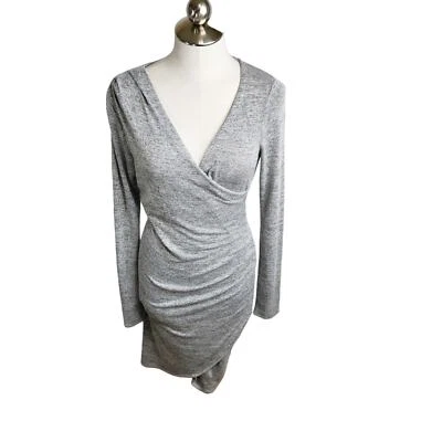 Vestido para mujer Wilfred Free Aritzia gris jaspeado tejido Klum talla mediana Foto 1 de 4