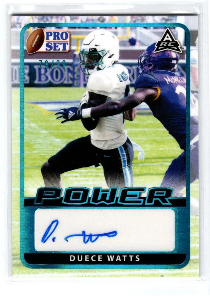 2021 Leaf Pro Set Power Platinum #BADW1 Duece Watts /99 - Image 1 of 1