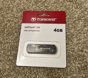 Transscend JetFlash350 4GB USB Flash Drive - TS4GJF350 - New - Picture 1 of 4