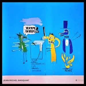 2002 * Manifesto Poster Arte "JM Basquiat - The Dingoes That Park Their Brains w - Foto 1 di 7