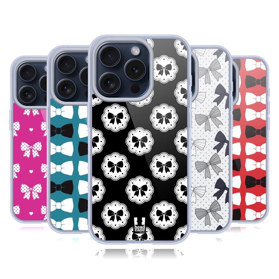 HEAD CASE NASTRINI CUSTODIA COVER MORBIDA IN GEL PER APPLE iPHONE TELEFONI - Immagine 1 di 1