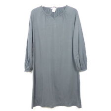 Okha-Sunday dans Bed Chemise de nuit manches courtes Sleepshirt chemise longue gris blanc rayures R