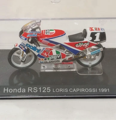 DeAgostini 1:24 Champion Bike Collection - Honda RS 125 Loris Capirossi 1991 - Image 1 of 4