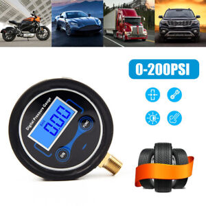 0-200PSI LCD Digital Tire Pressure Gauge Car Tyre Air PSI Meter Tester  1/8 NPT