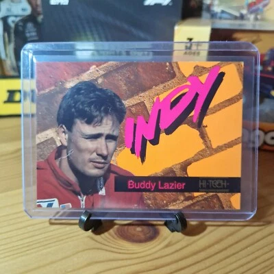 Buddy Lazier #49 1993 Hi-Tech Indy 500 Card F1 Retro Motorsport Memorabilia - Image 1 of 2