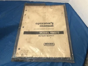 WOODS OPERATOR'S MANUAL & SERVICE INFO. ROTARY MOWER RM372 F-8048 - Picture 1 of 2