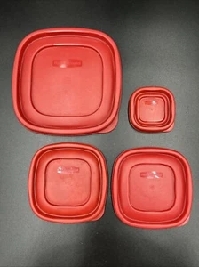 Coperchio di ricambio rosso Rubbermaid Easy Find adatto a 6 pollici 4 pollici 2,25 pollici - Foto 1 di 7