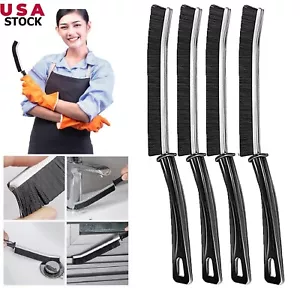 4PCS Bathroom Kitchen Window Slots Dust Brushes Hard Bristles Gap Cleaning Brush - Picture 1 of 15