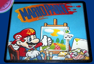 Alfombrilla de ratón con pintura Mario BONITA alfombrilla de ratón de repuesto Super Nintendo SNES solamente Foto 1 de 4
