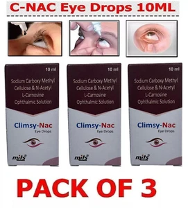 (Pack of 3) C-NAC Eye Drops For Cataract, N-Acetylcarnosine 10ml Each(3 x 10ml) - Picture 1 of 5