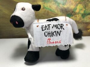 Chick fil a Eat Mor Chikin small 6 inch cow plush stuffed animal toy