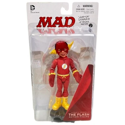 MAD Alfred E. Neuman As The Flash Action Figure DC Collectibles New Sealed - Image 1 of 4