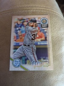 2018 TOPPS GYPSY QUEEN BB CARD #105 BRANDON CRAWFORD SAN FRANCISCO GIANT.#183276