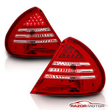 1999-2002 For Mitsubishi Mirage DE/LS/ES 2/4DR Red Clear LED Tail Lights Lamps