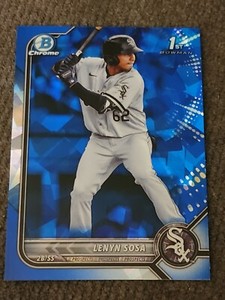 2022 Bowman Chrome Sapphire #BCP-76 Lenyn Sosa 1st Bowman Chicago White Sox
