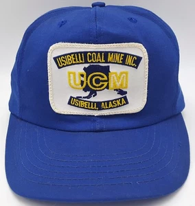 Vintage Usibelli Coal Mine Inc. UCM Alaska Patch Snapback Hat Cap - Picture 1 of 6