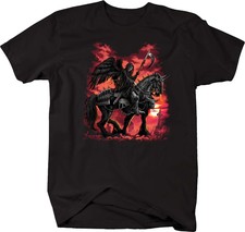 T Shirt -Winged Grim Reaper on Battle Horse Mystic