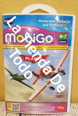 4-7 YRS LEARNING GAME CARTRIDGE FOR PLANES MOVIE FAN FITS VTECH MOBIGO SYS READ - Image 1 of 3
