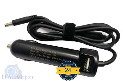 USB Car Adapter Charger For Dell Inspiron 11 3000 Series 3147 3148 3152 3153 - Image 1 of 4